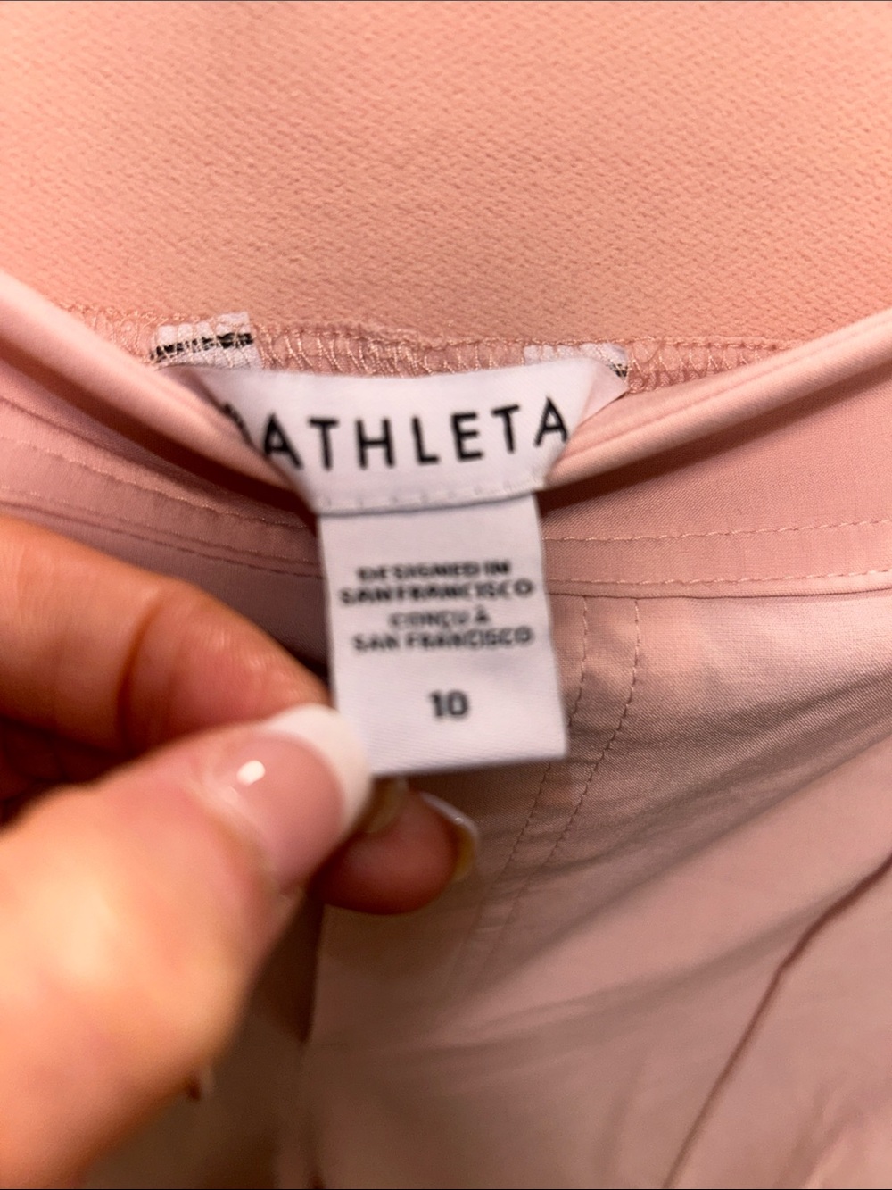Athleta NWT Vienna Cargo PANTS Pink High Rise Straight-Leg Trousers Size 10 - Picture 7 of 16